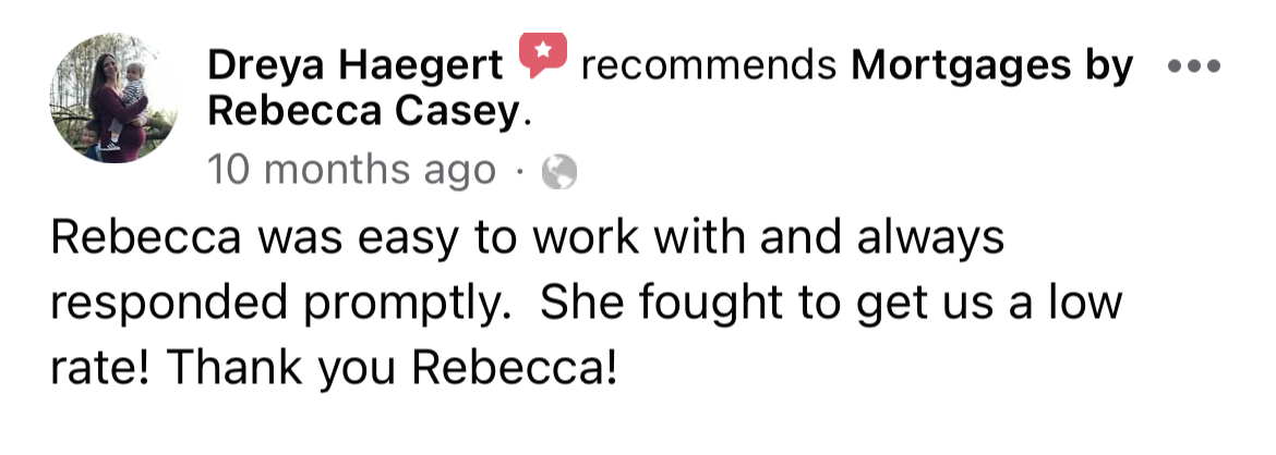 Dreya Haegert recommends Mortgages by Rebecca Casey
