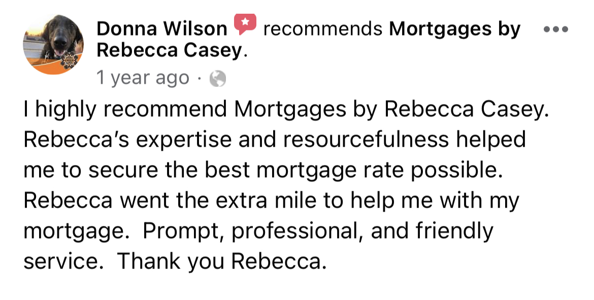 Donna Wilson recommends Mortgages by Rebecca Casey
