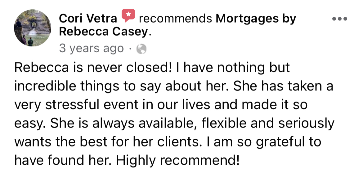 Cori Vetra recommends Mortgages by Rebecca Casey