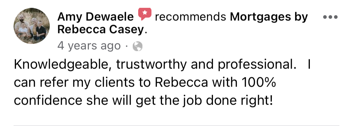 Amy Dewaele recommends Mortgages by Rebecca Casey