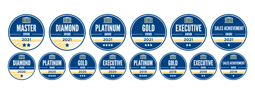 Industry award badges